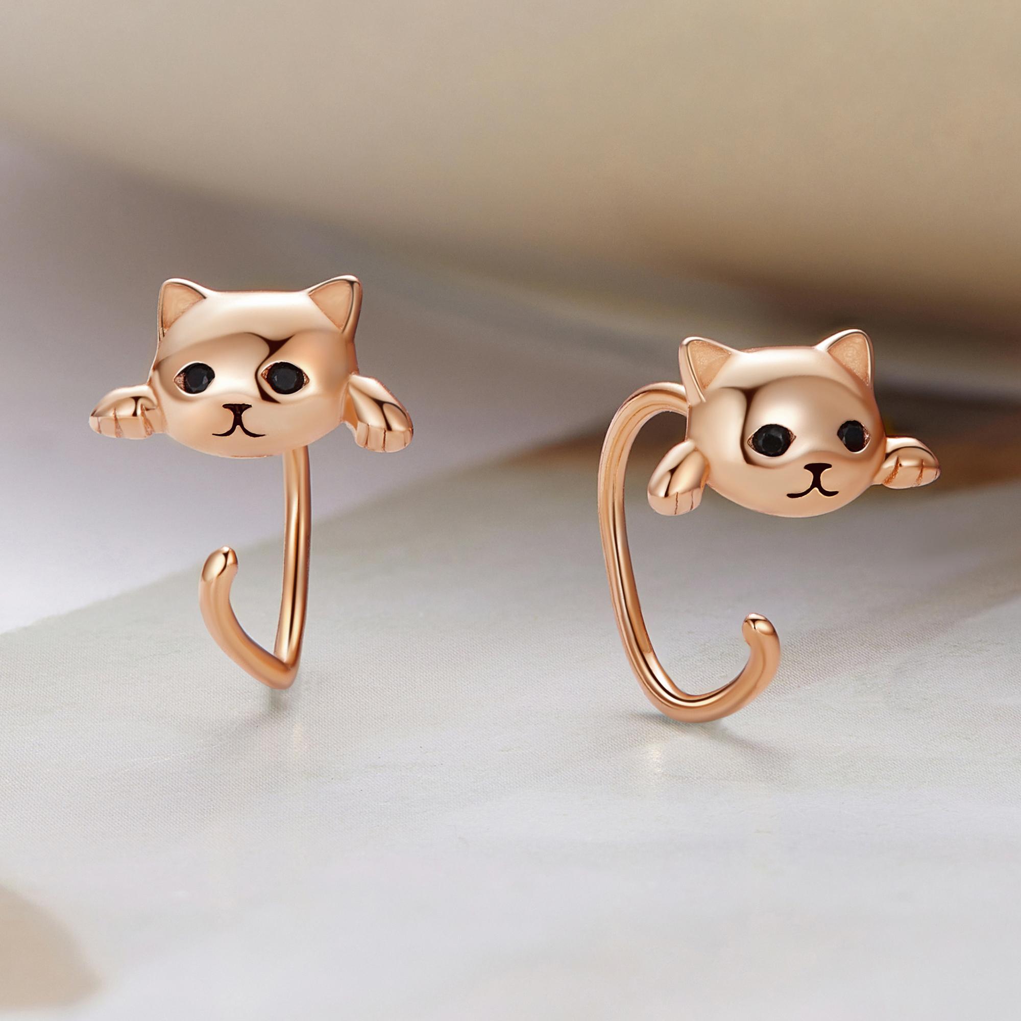 Модные женские сережки Котики 925 пробы серебра Bamoer розового золота
Модные женские сережки Котики 925 пробы серебра Bamoer розового золота