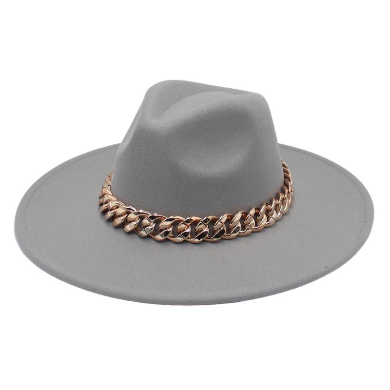 Big Brim European And American French Top Hat Golden Acrylic Jazz Hat New Felt Hat Hat adult (57-60cm) світло-сірого кольору
Big Brim European And American French Top Hat Golden Acrylic Jazz Hat New Felt Hat Hat adult (57-60cm) світло-сірого кольору