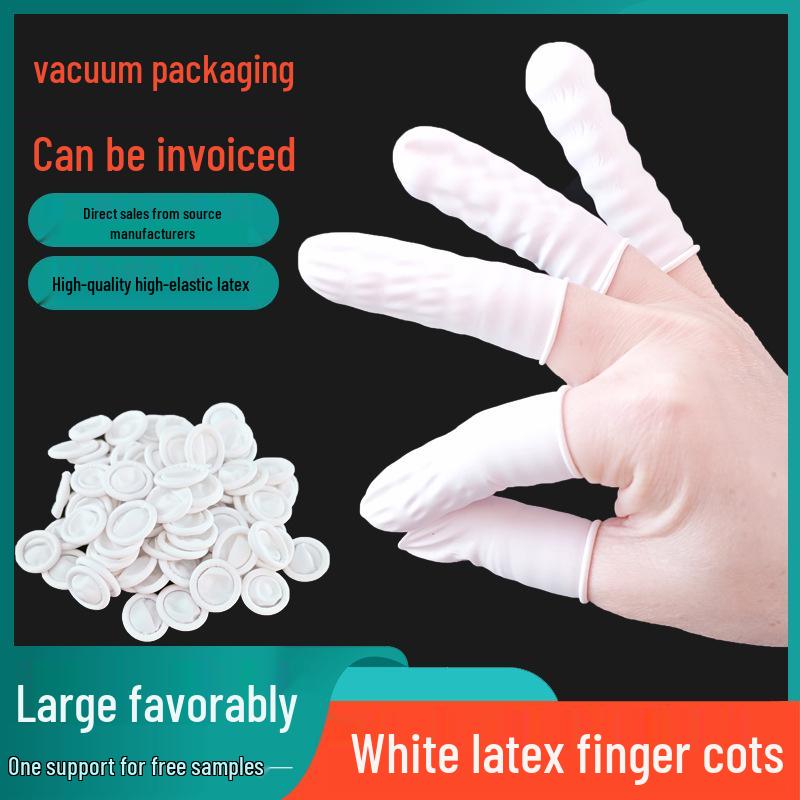 Anti-Slip White Latex Finger Cots: Dust-Free, Thick, Wear-Resistant Protection for Beauty & Manicure White 10 pcs/bag
Anti-Slip White Latex Finger Cots: Dust-Free, Thick, Wear-Resistant Protection for Beauty & Manicure White 10 pcs/bag