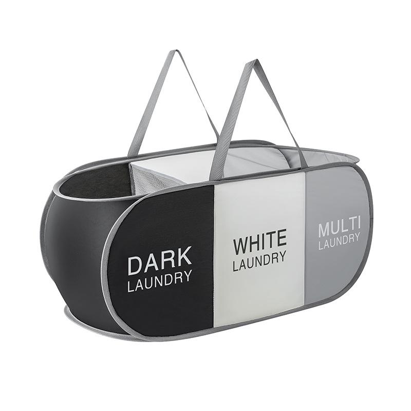 Складная трехцветная корзина для белья: Большая трансграничная корзина для грязного белья
Складная трехцветная корзина для белья: Большая трансграничная корзина для грязного белья