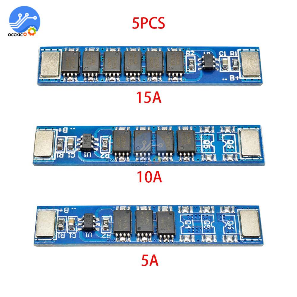 5 pcs/lot BMS 1S 5A 10A 15A 3.7V 3MOS 4MOS 6MOS 18650 Lithium Battery Charge Protection Board 16850 Battery Charging PCM 5A
5 pcs/lot BMS 1S 5A 10A 15A 3.7V 3MOS 4MOS 6MOS 18650 Lithium Battery Charge Protection Board 16850 Battery Charging PCM 5A