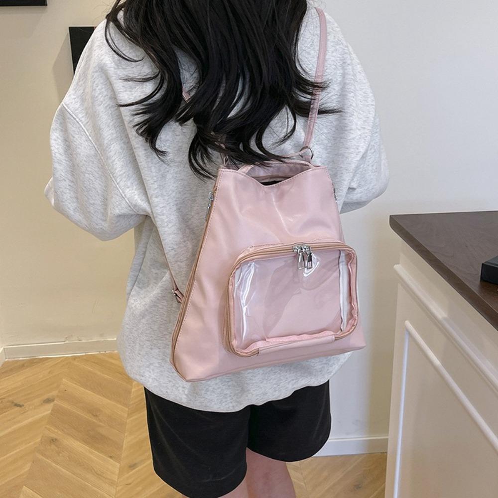 Multifunctional Transparent Itabag Large Capacity Lolita Tote Bag Kawaii PU Backpack Girls білий
Multifunctional Transparent Itabag Large Capacity Lolita Tote Bag Kawaii PU Backpack Girls білий