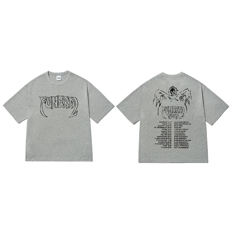 Mens TShirt FUNERAL TOUR Cotton Graphic Oversized Gothic Vintage Grunge Fashion Short Sleeve Tops Tees Y2k Streetwear Clothing S
Mens TShirt FUNERAL TOUR Cotton Graphic Oversized Gothic Vintage Grunge Fashion Short Sleeve Tops Tees Y2k Streetwear Clothing S