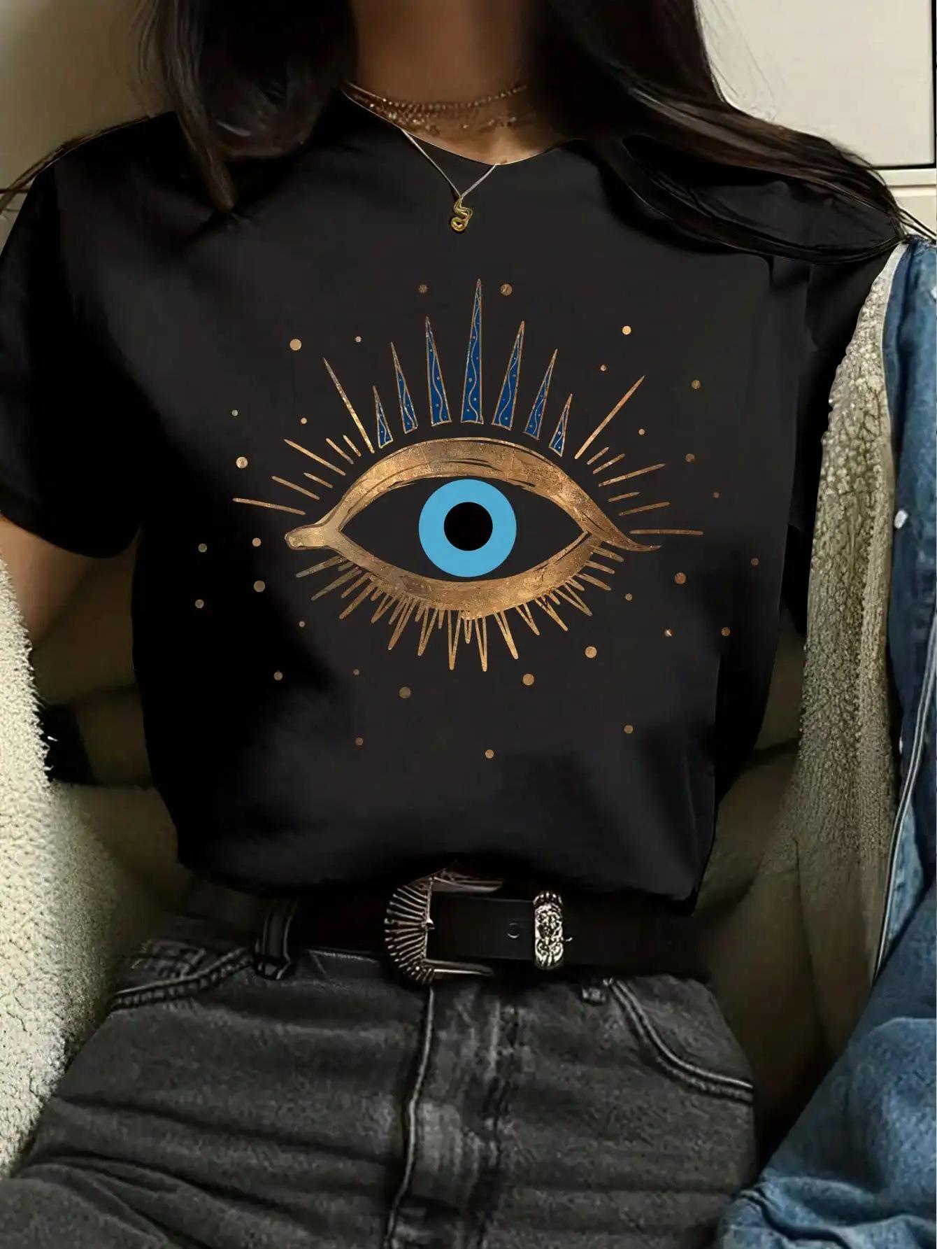 Spot Women s Summer T-Shirt Printed Fashion Casual Cute Short Sleeve Women s Eye Printed Short Sleeve T-Shirt XXXL
Spot Women s Summer T-Shirt Printed Fashion Casual Cute Short Sleeve Women s Eye Printed Short Sleeve T-Shirt XXXL