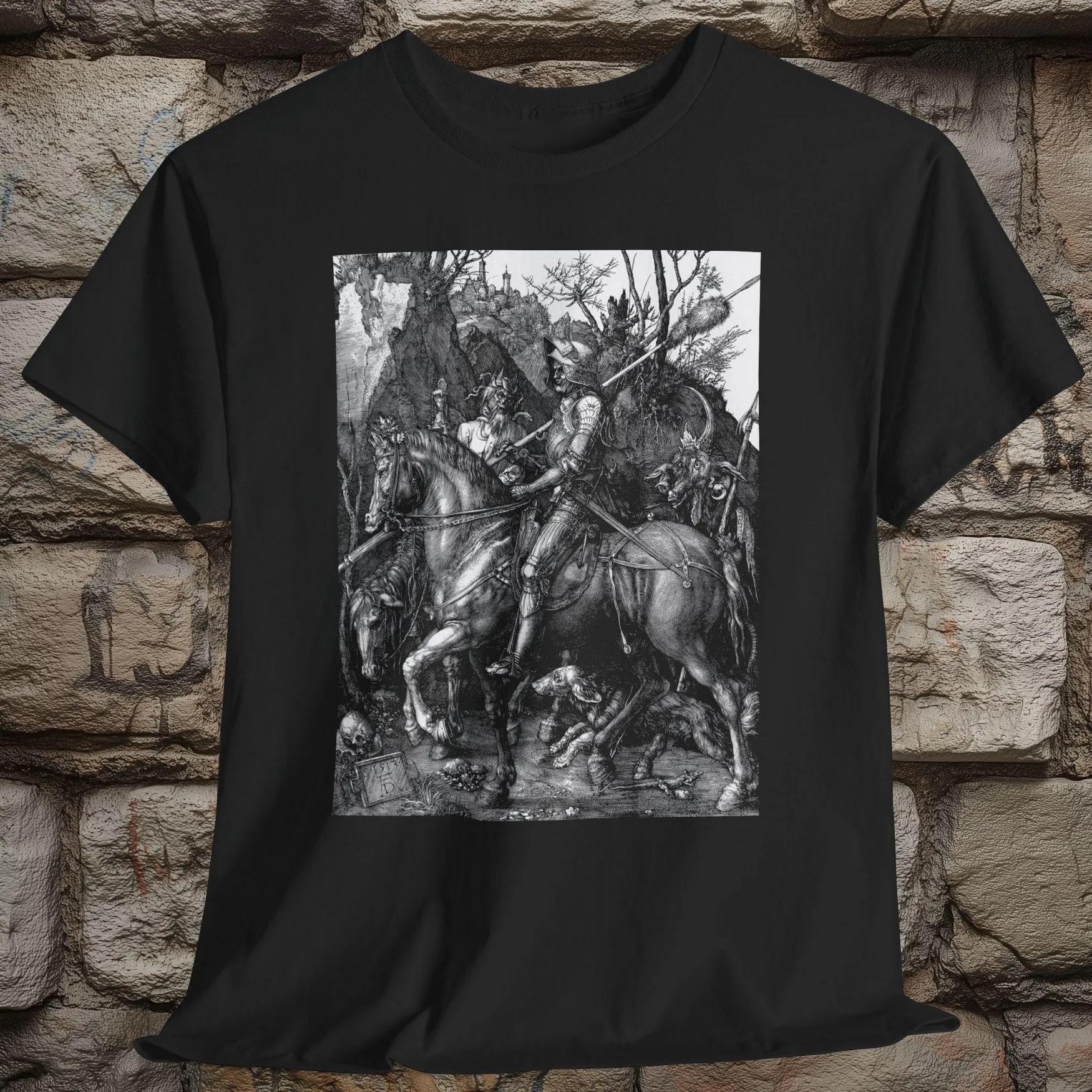 Knight Death and The Devil Albrecht Dürer Unisex T-shirt Graphic T Shirts Retro Streetwear Crew-neck Short-sleeved Men s T-shirt 4XL
Knight Death and The Devil Albrecht Dürer Unisex T-shirt Graphic T Shirts Retro Streetwear Crew-neck Short-sleeved Men s T-shirt 4XL
