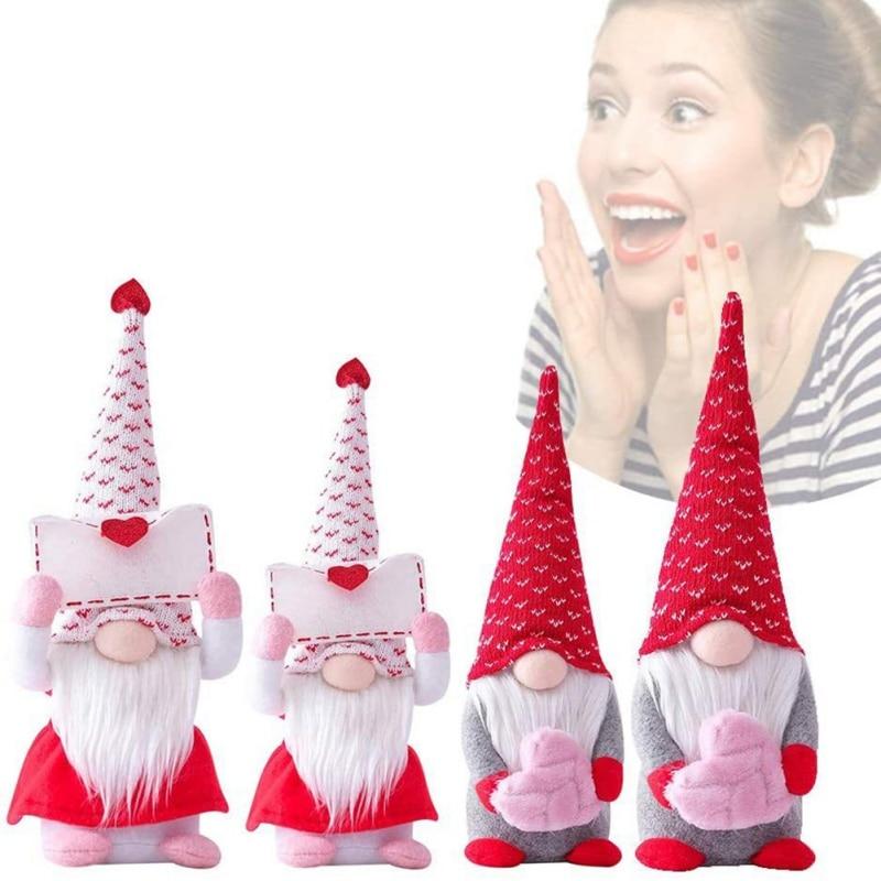 Безликая кукла Санта-Кукла в форме сердца в форме конверта, украшение ко Дню Святого Валентина
Безликая кукла Санта-Кукла в форме сердца в форме конверта, украшение ко Дню Святого Валентина