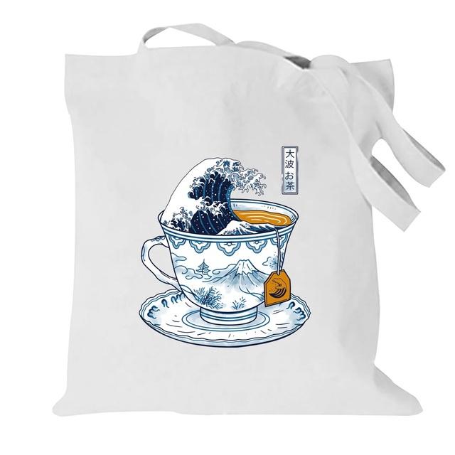 Складная женская парусиновая сумка на плечо, сумки для покупок из хлопчатобумажной ткани, продуктовые сумки, сумка для книг для девочек 34*42cm