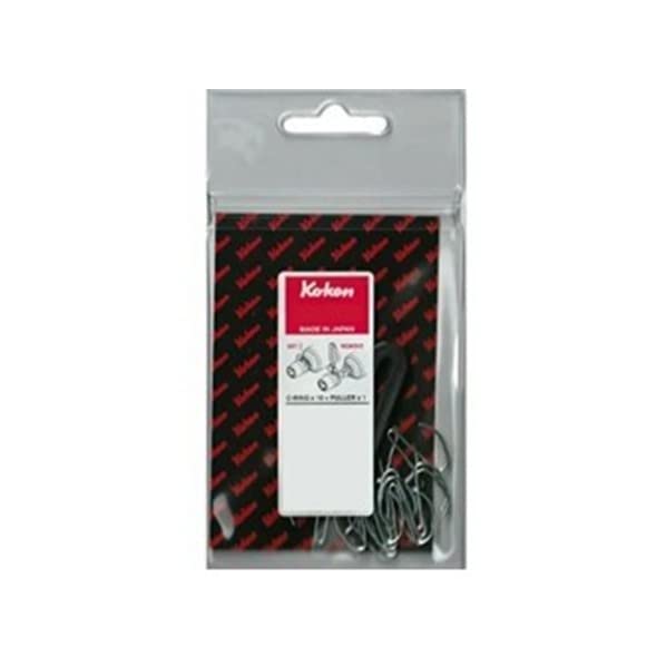 Ko-ken PKC61 C-Rings, 3/4 (19mm) Square, for 17mm to 46mm Diameters, 10-Pair Set + Puller
Ko-ken PKC61 C-Rings, 3/4 (19mm) Square, for 17mm to 46mm Diameters, 10-Pair Set + Puller