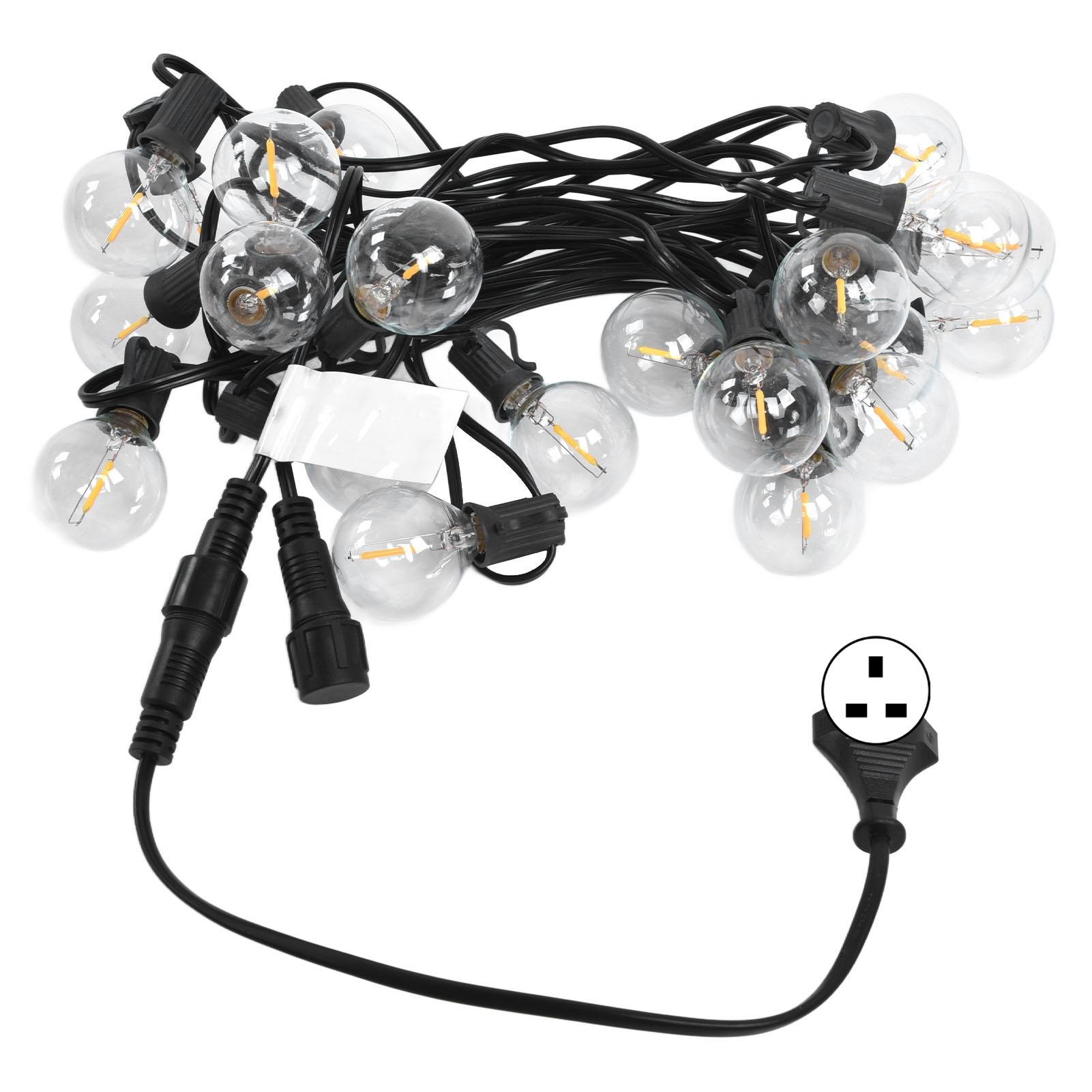 G40 String Light 25LED 25ft Waterproof Glass Ball String Light for Garden Lawn Festival
G40 String Light 25LED 25ft Waterproof Glass Ball String Light for Garden Lawn Festival