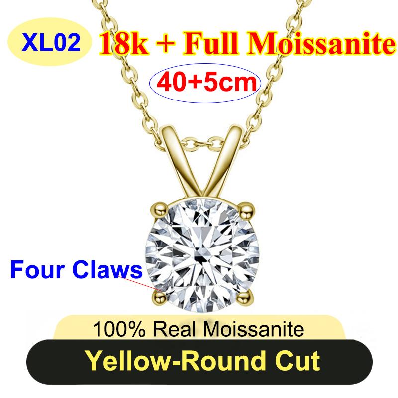 PureNew 1-3ct Classic Full Moissanite Necklace For Women S925 Silver Plated Gold D Color VVS1 Women s Moissanite Chain Gift 1ct GRA&add bag-45cm
PureNew 1-3ct Classic Full Moissanite Necklace For Women S925 Silver Plated Gold D Color VVS1 Women s Moissanite Chain Gift 1ct GRA&add bag-45cm