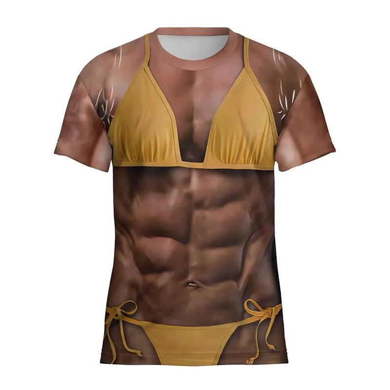Printed muscle T-shirt for men, comfortable short sleeved T-shirt for vacation, casual and fashionable 2XL
Printed muscle T-shirt for men, comfortable short sleeved T-shirt for vacation, casual and fashionable 2XL