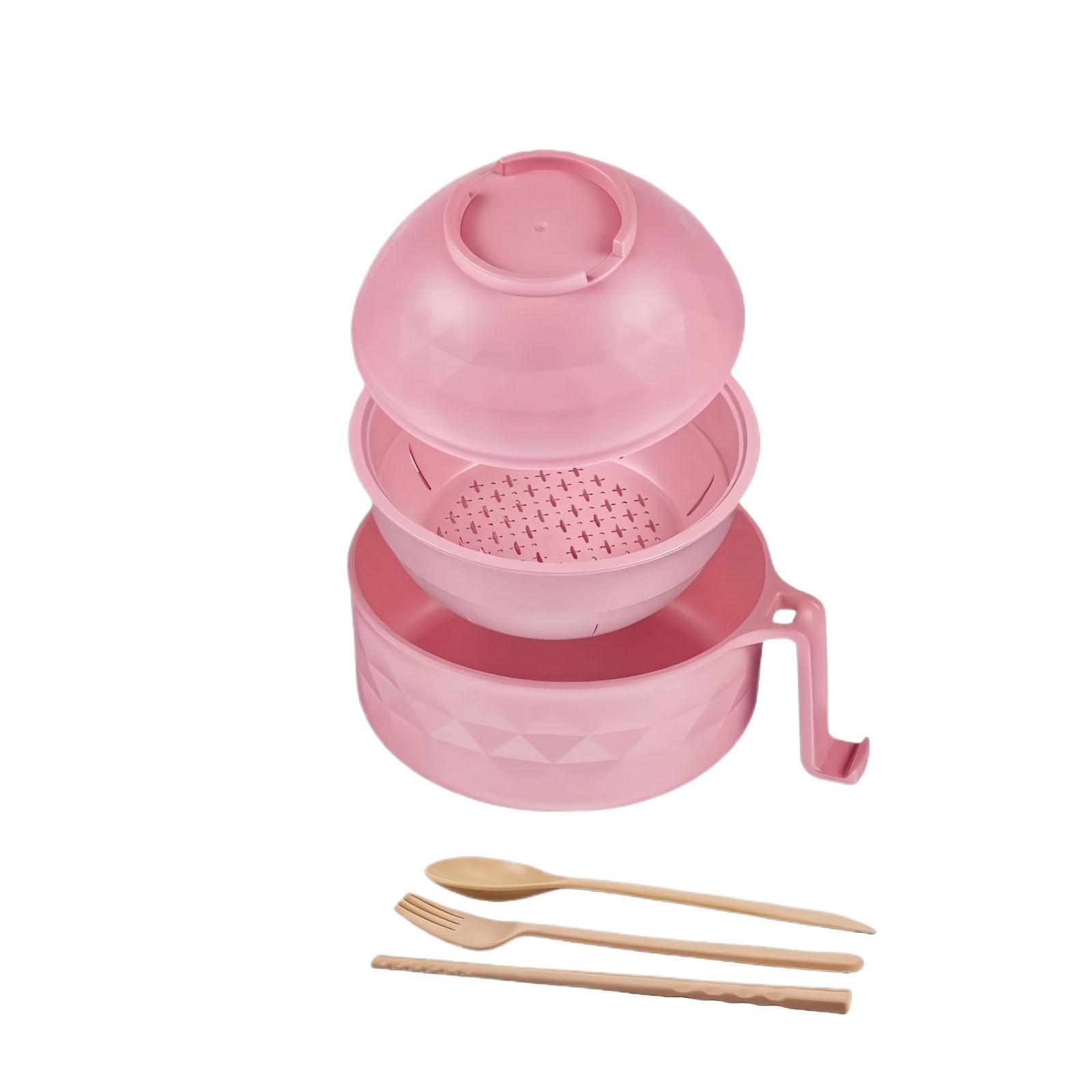 Microwave Safe Noodle Bowl with Lid and Handle Includes Fork Spoon and Chopsticks for Dormitory or Office Use 1100ml Capacity Wheat Straw Material One size рожевий
Microwave Safe Noodle Bowl with Lid and Handle Includes Fork Spoon and Chopsticks for Dormitory or Office Use 1100ml Capacity Wheat Straw Material One size рожевий