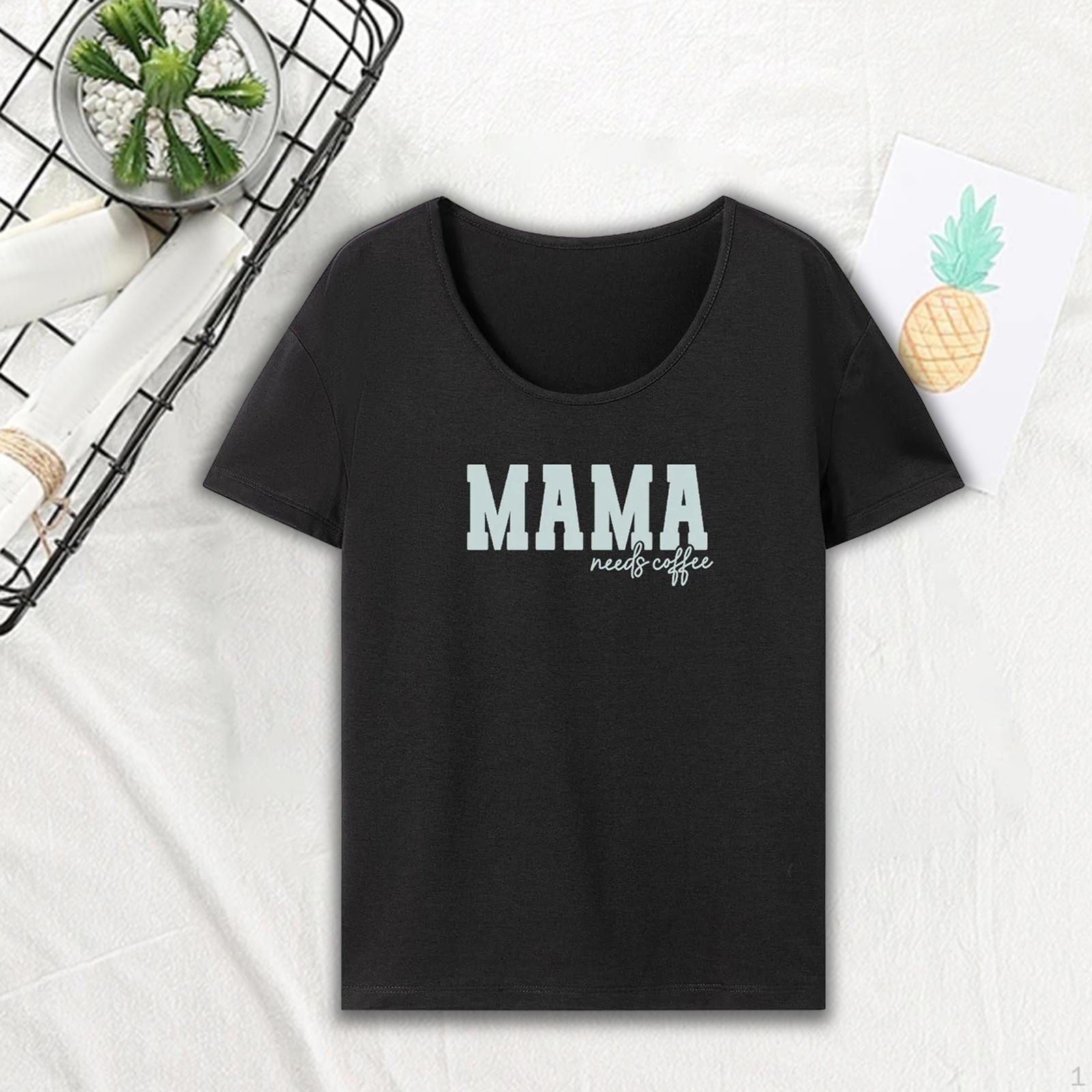 Футболка Mama для женщин, базовая футболка, классические мягкие удобные топы с короткими рукавами и круглым вырезом
Футболка Mama для женщин, базовая футболка, классические мягкие удобные топы с короткими рукавами и круглым вырезом