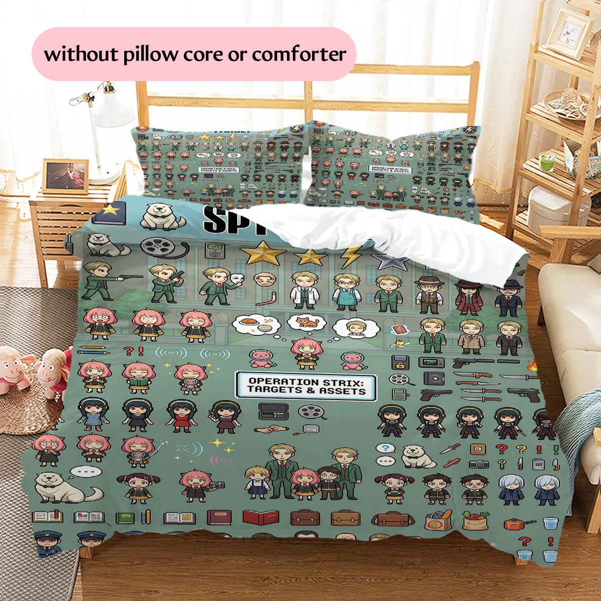 Spy x Family Pixel & Spy Themed Pattern Bedding Home Decoration Festival Gift (1 * duvet cover + 2 * pillowcase, without core) 135x200cm
Spy x Family Pixel & Spy Themed Pattern Bedding Home Decoration Festival Gift (1 * duvet cover + 2 * pillowcase, without core) 135x200cm