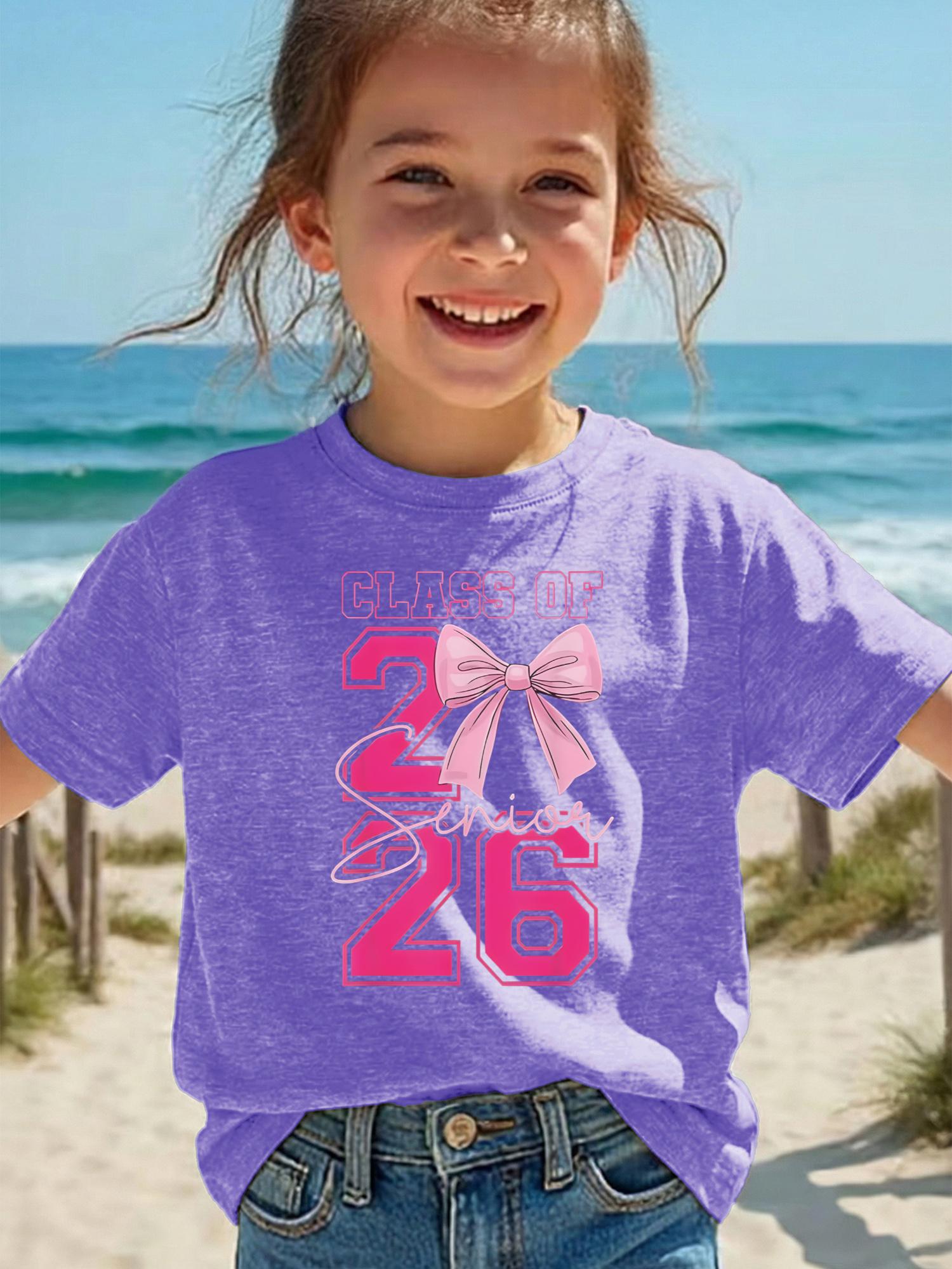 Summer girls casual sports and comfortable T-shirt with short sleeves and bow design, suitable for daily casual wear 160
Summer girls casual sports and comfortable T-shirt with short sleeves and bow design, suitable for daily casual wear 160