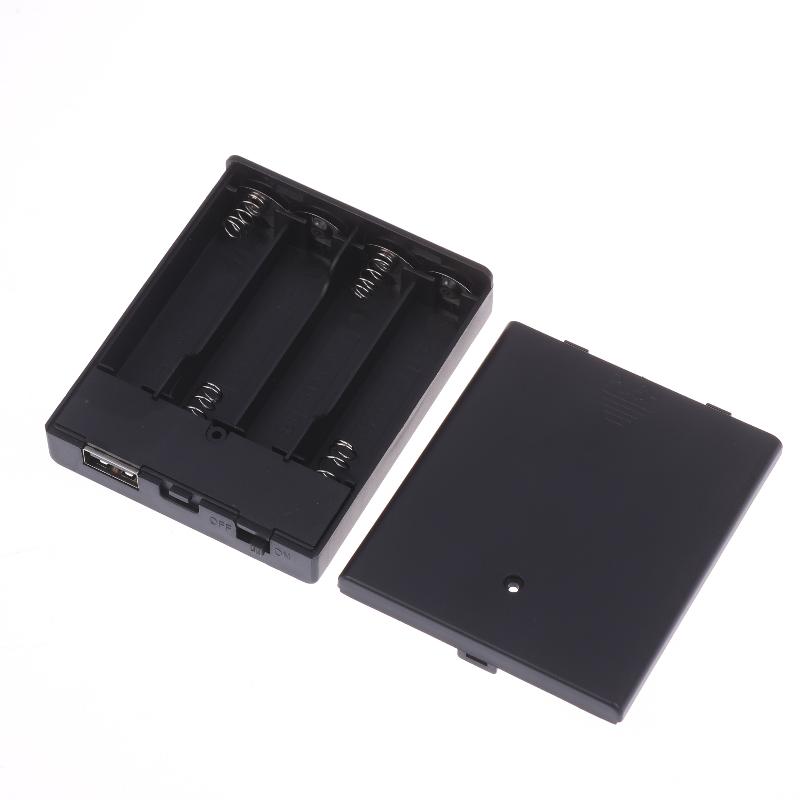 78*64*19mm USB Power Supply Battery Box For 4 x AA Batteries Portable Mini 4AA Battery Holder Storage Box Case Black White чорний
78*64*19mm USB Power Supply Battery Box For 4 x AA Batteries Portable Mini 4AA Battery Holder Storage Box Case Black White чорний