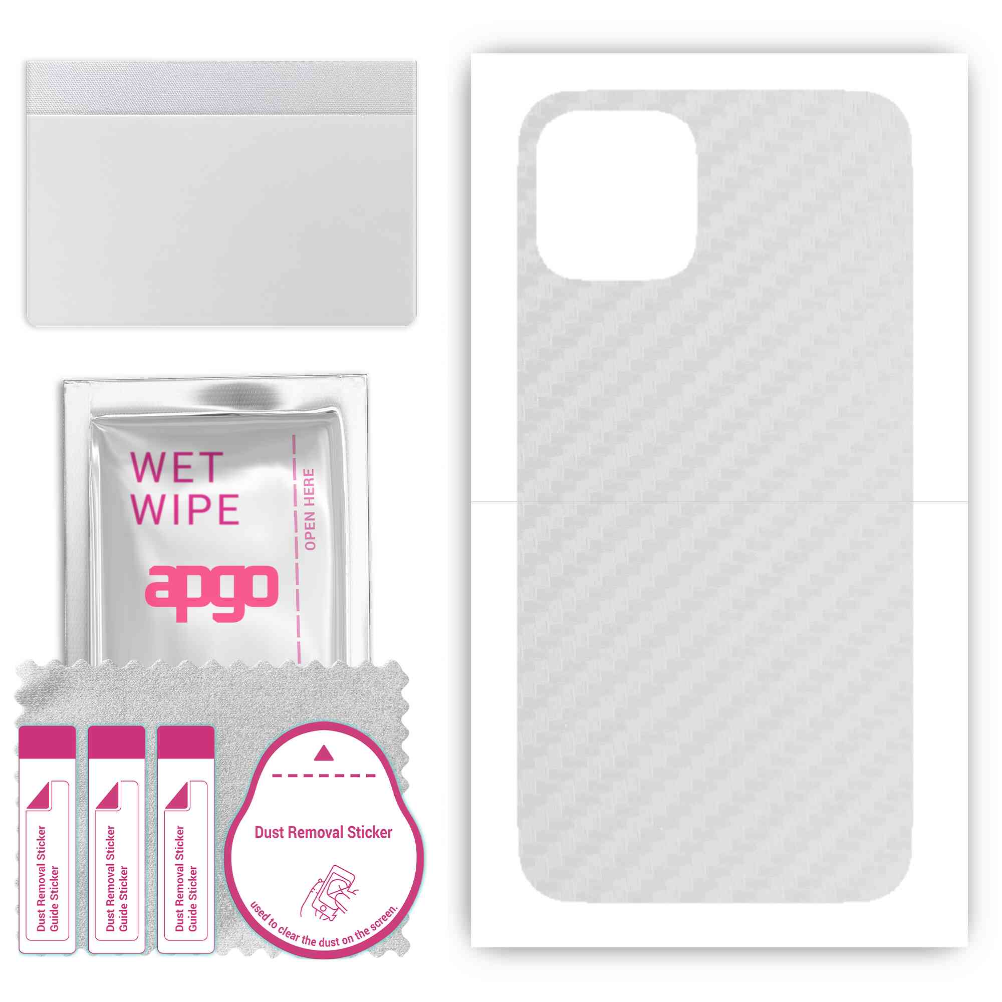 apgo Захисна наклейка Skin для задньої панелі, сумісна з Apple iPhone 11 Pro, Wrap Film, Foil, Vinyl - Pattern Transparent Carbon
apgo Захисна наклейка Skin для задньої панелі, сумісна з Apple iPhone 11 Pro, Wrap Film, Foil, Vinyl - Pattern Transparent Carbon