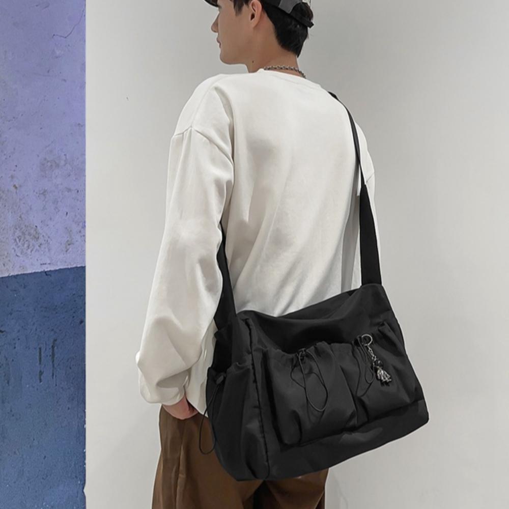 Japanese Style Drawstring Crossbody Bag Solid Color Nylon Shoulder Bag Canvas Bucket Bag Women белый
Japanese Style Drawstring Crossbody Bag Solid Color Nylon Shoulder Bag Canvas Bucket Bag Women белый
