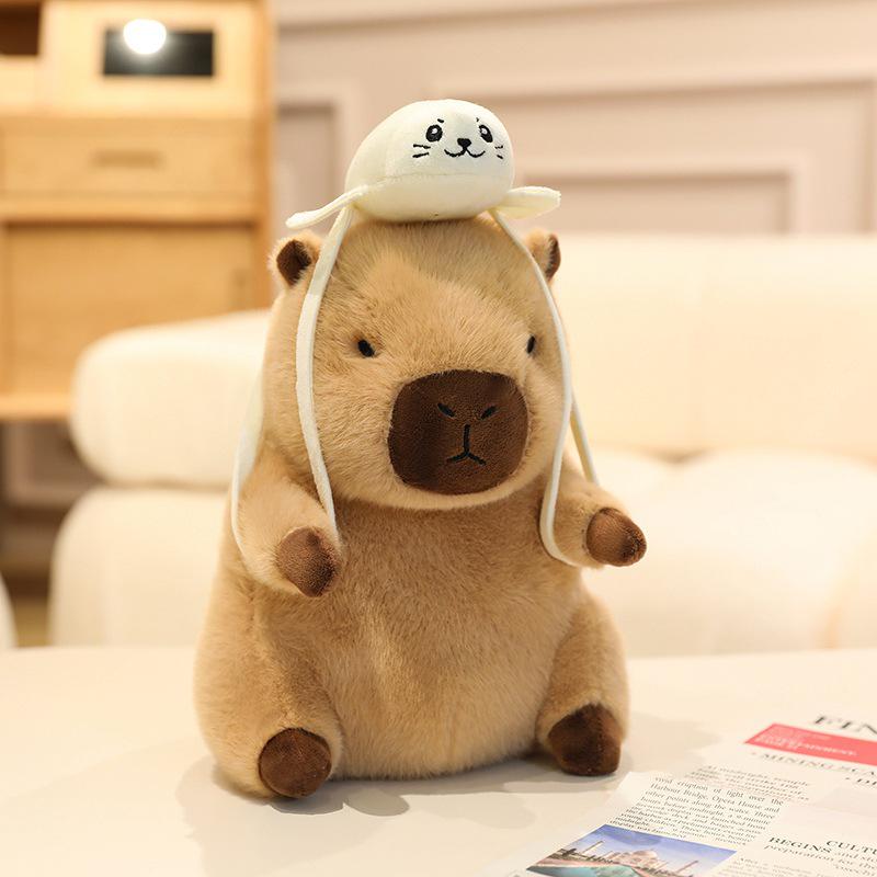 Capybara Plush Doll with Hat - Stuffed Animal Backpack, Rag Doll Toy, Birthday Gift for Children 20cm 150g
Capybara Plush Doll with Hat - Stuffed Animal Backpack, Rag Doll Toy, Birthday Gift for Children 20cm 150g