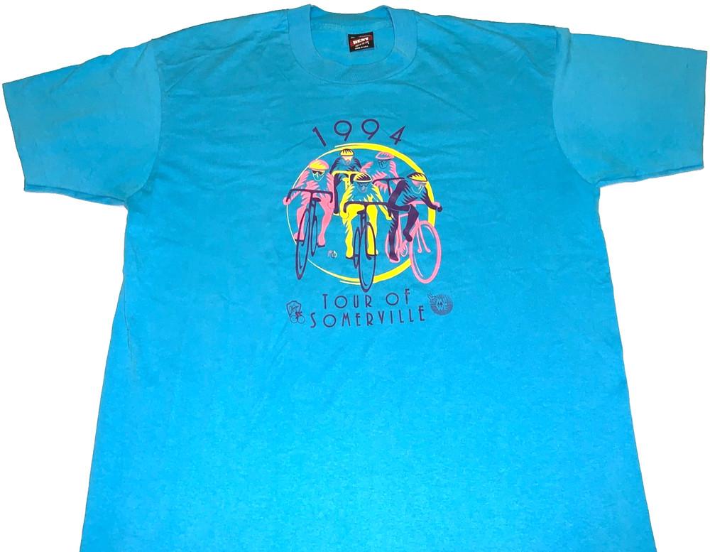 Rare Vintage 1994 Tour of Somerville Bicycle Race T-Shirt Nice! XL Single Stitch Unisex T-Shirt S
Rare Vintage 1994 Tour of Somerville Bicycle Race T-Shirt Nice! XL Single Stitch Unisex T-Shirt S