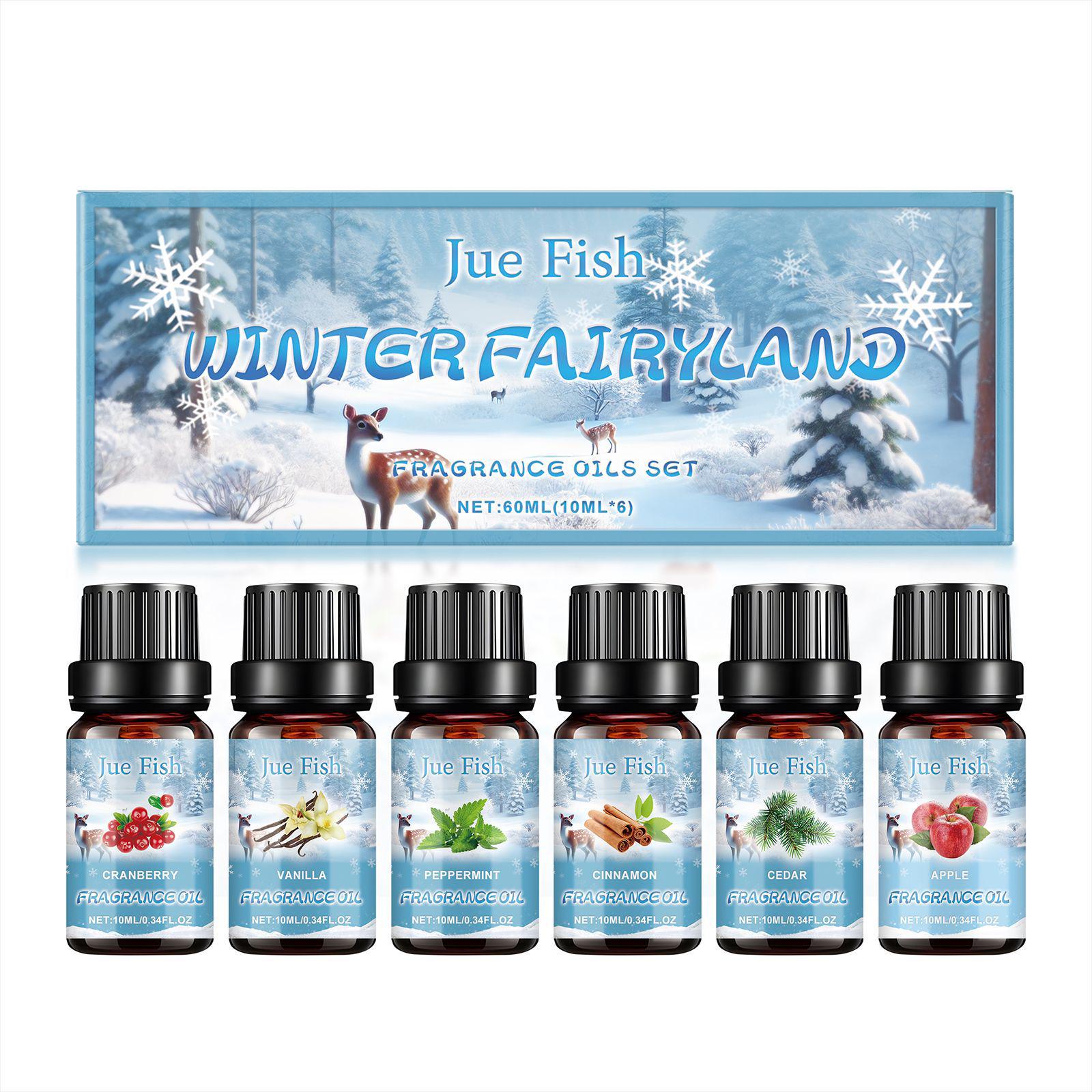 JUE FISH Winter Aromatherapy Oil & Humidifier Set - Freshens Air for Indoor Heating
JUE FISH Winter Aromatherapy Oil & Humidifier Set - Freshens Air for Indoor Heating