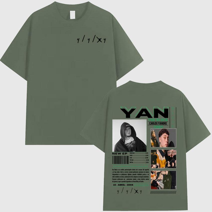 Rapper Yan Block Fashion Album Mens Womens High Quality Clothing Oversized Streetwear Casual Punk Short Sleeve Tshirts Hot Sale 3XL
Rapper Yan Block Fashion Album Mens Womens High Quality Clothing Oversized Streetwear Casual Punk Short Sleeve Tshirts Hot Sale 3XL