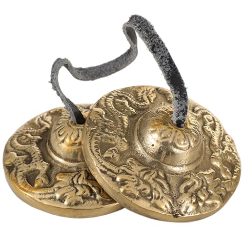 ArkreaM Tingsha Tibetan Bell, Purifying, Yoga, Meditation, Healing, Tantric Ceremonial Cymbal, Mindfulness, Brass Percussion Instrument (Double Dragon
ArkreaM Tingsha Tibetan Bell, Purifying, Yoga, Meditation, Healing, Tantric Ceremonial Cymbal, Mindfulness, Brass Percussion Instrument (Double Dragon
