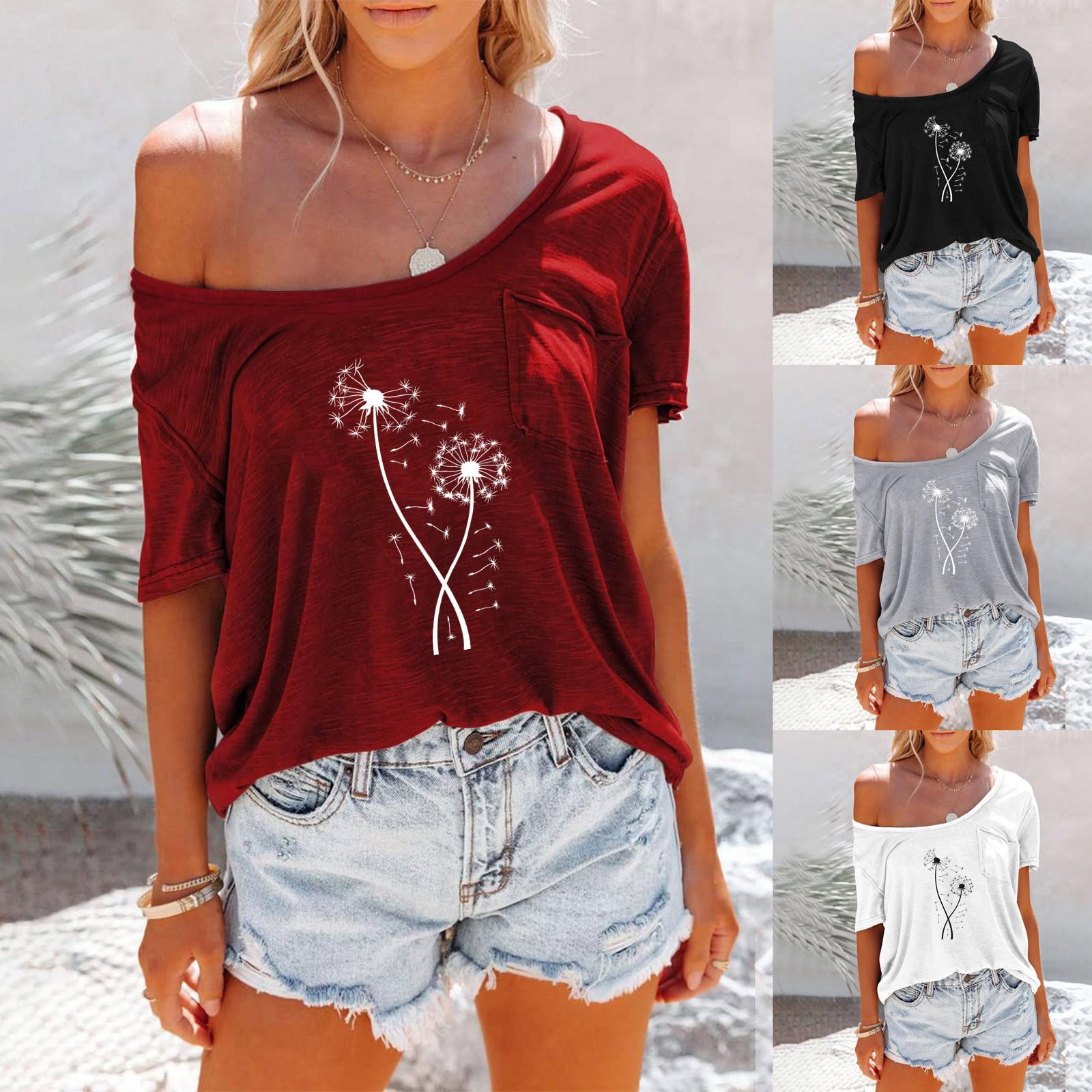 Женская модная повседневная футболка с круглым вырезом и коротким рукавом с принтом
Женская модная повседневная футболка с круглым вырезом и коротким рукавом с принтом