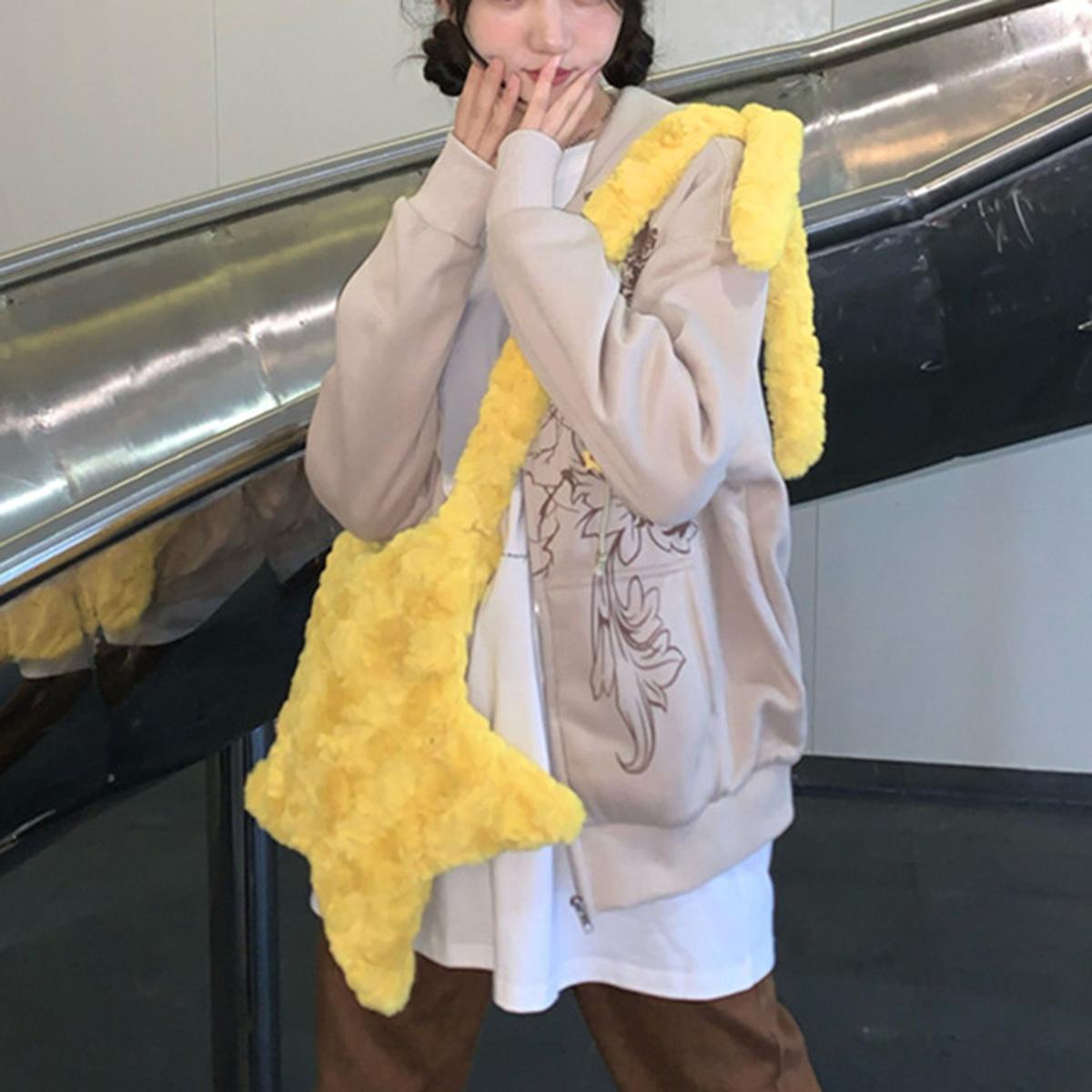 Yogodlns, женская сумка в форме звезды, осень-зима, уличный стиль, сумка на плечо, кошелек и сумка через плечо, сумка через плечо, сумка для девочек, евро-американский стиль 36x39cm жёлтый
Yogodlns, женская сумка в форме звезды, осень-зима, уличный стиль, сумка на плечо, кошелек и сумка через плечо, сумка через плечо, сумка для девочек, евро-американский стиль 36x39cm жёлтый