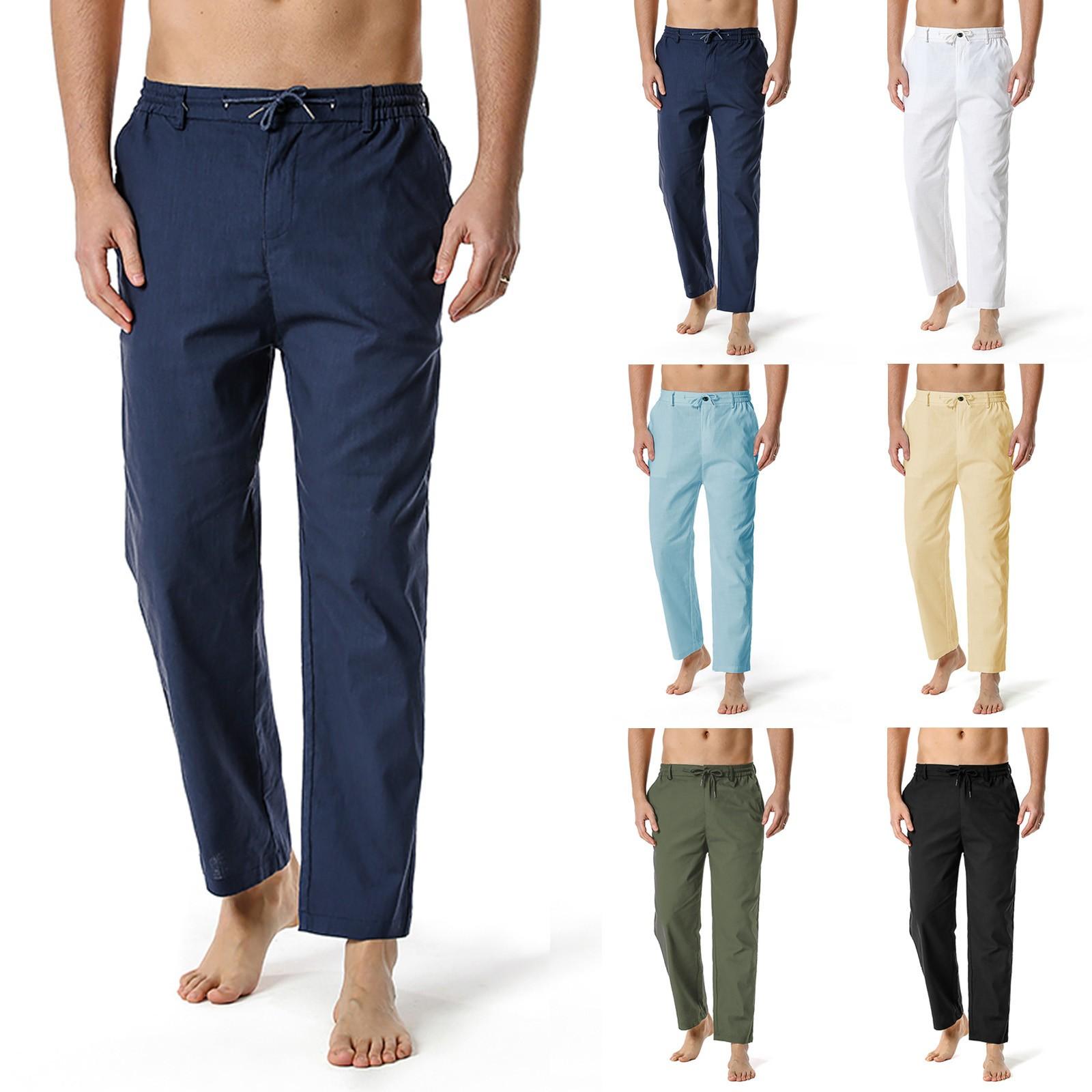 Men s New Cotton And Linen Loose Straight Tube Daily Casual Breathable Pants L чорний
Men s New Cotton And Linen Loose Straight Tube Daily Casual Breathable Pants L чорний
