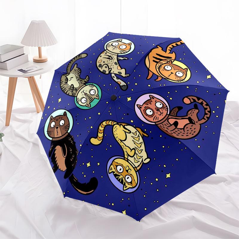 1pc Space Cats Adventure Umbrella with Plastic Handle,Suitable for All Seasons Home Travel Outdoor Umbrellaptys31062
1pc Space Cats Adventure Umbrella with Plastic Handle,Suitable for All Seasons Home Travel Outdoor Umbrellaptys31062