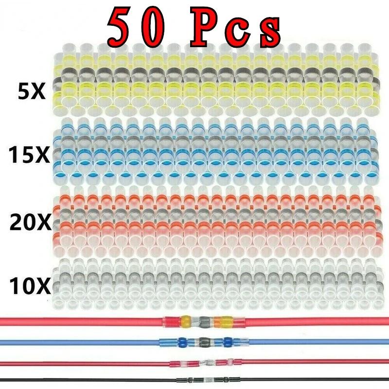 50-800x Solder Seal Wire Connectors Heat Shrink Insulated Electrical Wire Terminals Butt Splice CableCrimp Waterproof Automobile
50-800x Solder Seal Wire Connectors Heat Shrink Insulated Electrical Wire Terminals Butt Splice CableCrimp Waterproof Automobile