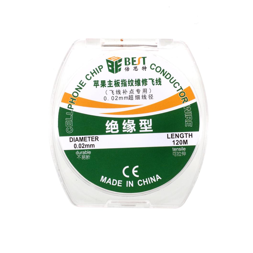 BEST 0.02mm Insulation Type Cell Phone Chip Conductor Wire for iPhone Repair Tools Type A
BEST 0.02mm Insulation Type Cell Phone Chip Conductor Wire for iPhone Repair Tools Type A