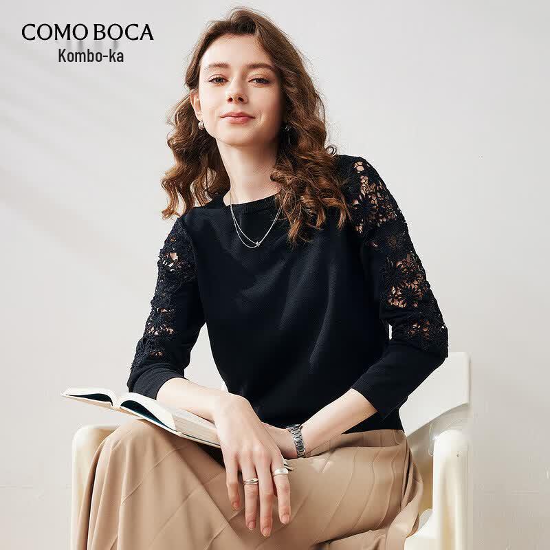 Kommonboka Silk Lace Hollow Out Long Sleeve T-Shirt L
Kommonboka Silk Lace Hollow Out Long Sleeve T-Shirt L