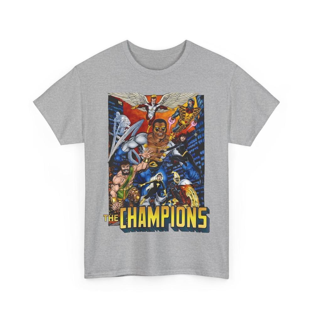 Champions T-Shirt - John Byrne Art - Hercules, Black Widow - Marvel Comics 1970s XL
Champions T-Shirt - John Byrne Art - Hercules, Black Widow - Marvel Comics 1970s XL