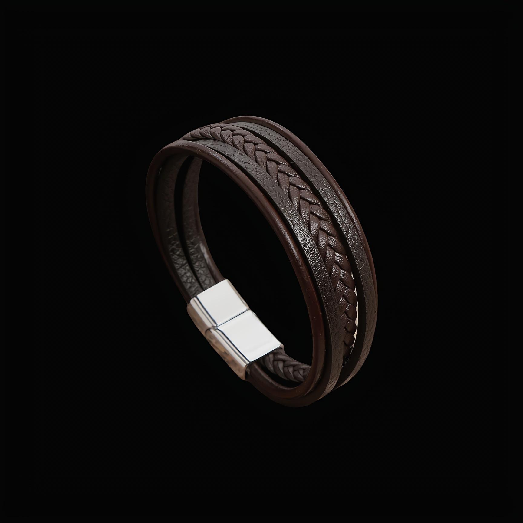 1Pc New Personalized Simple Leather Multi-layer Woven Bracelet Retro Bracelet Popular Handmade Bracelet in Europe and America
1Pc New Personalized Simple Leather Multi-layer Woven Bracelet Retro Bracelet Popular Handmade Bracelet in Europe and America