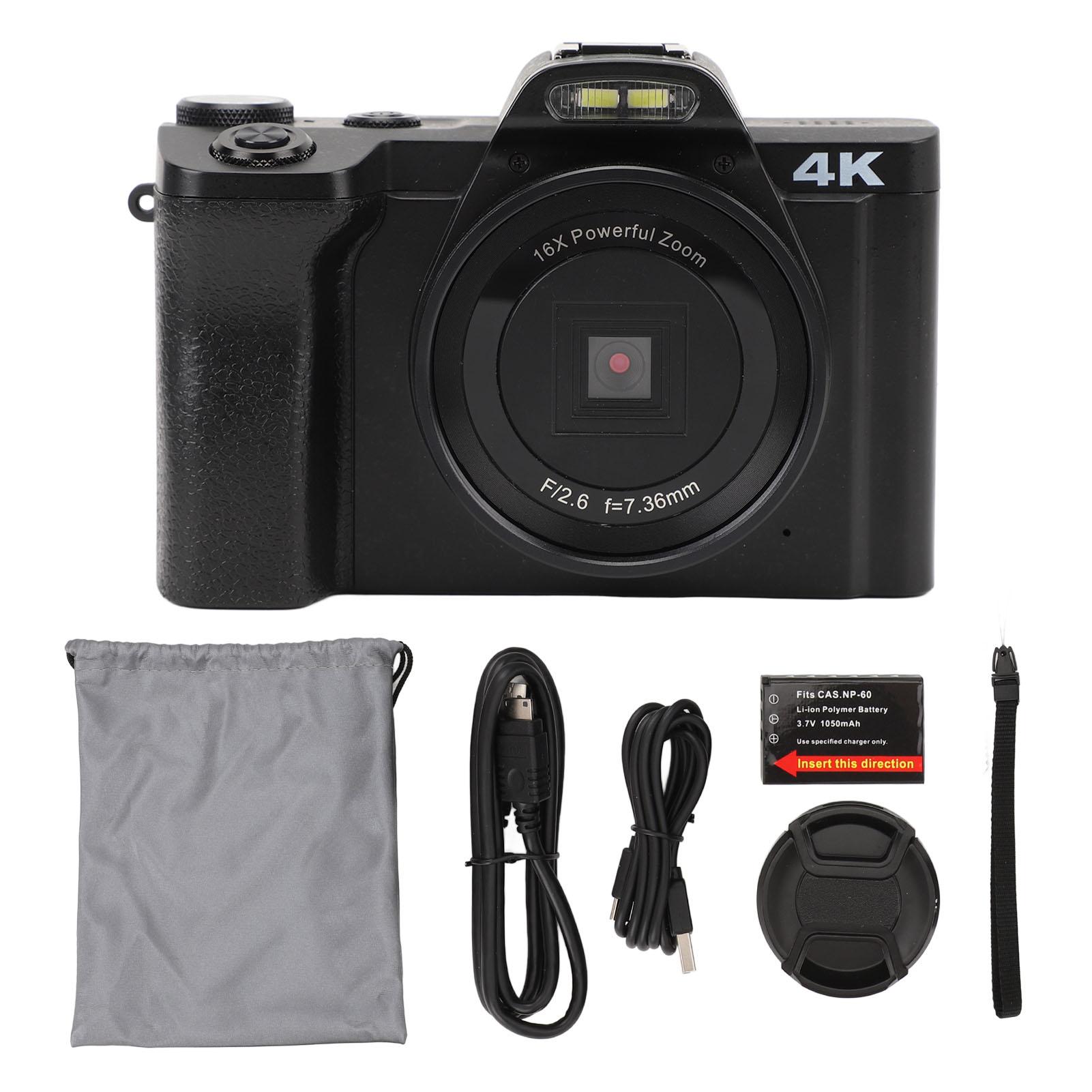 4K Digital Camera 3.5inch IPS Screen 48MP 16X Zoom Mode Dial Support 128GB HD 30FPS 4K Vlogging
4K Digital Camera 3.5inch IPS Screen 48MP 16X Zoom Mode Dial Support 128GB HD 30FPS 4K Vlogging