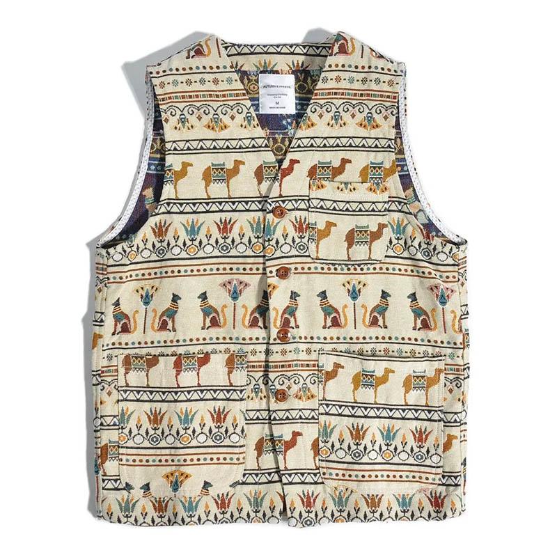 Vest for Women Cotton Sleeveless Tops Printed Vest Oversize Casual Sleeveless Coat Buttons Camisole Vest M
Vest for Women Cotton Sleeveless Tops Printed Vest Oversize Casual Sleeveless Coat Buttons Camisole Vest M