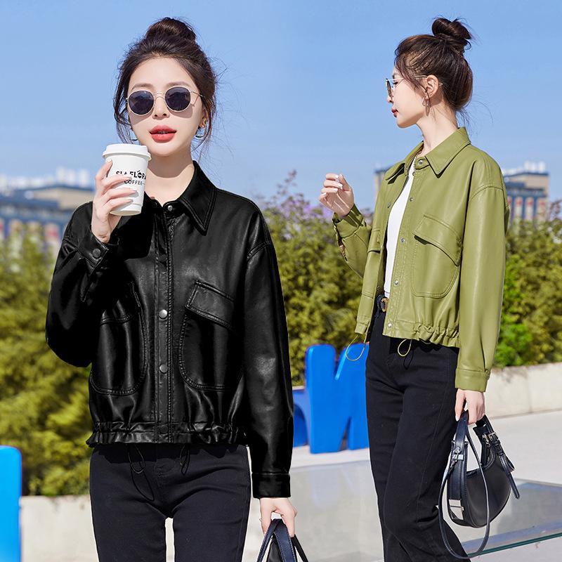 Women s 2025 Spring Slim Fit Soft Leather Lapel Jacket - High-End Fashion M
Women s 2025 Spring Slim Fit Soft Leather Lapel Jacket - High-End Fashion M