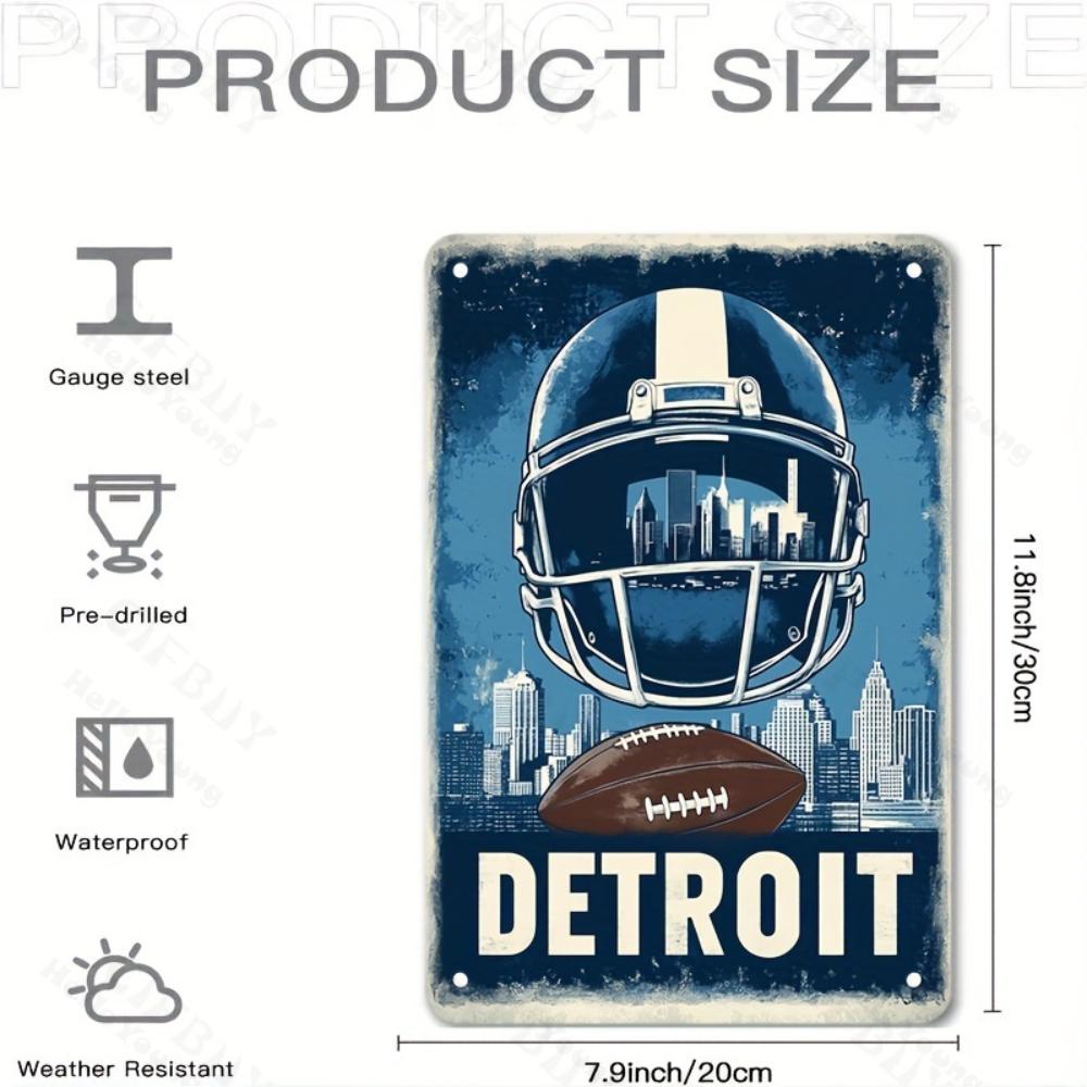Детройтский футбольный железный металлический знак, устойчивый к погодным условиям, с предварительно просверленными отверстиями, декоративное настенное искусство для дома, сада, кафе, офиса, клуба белый
Детройтский футбольный железный металлический знак, устойчивый к погодным условиям, с предварительно просверленными отверстиями, декоративное настенное искусство для дома, сада, кафе, офиса, клуба белый