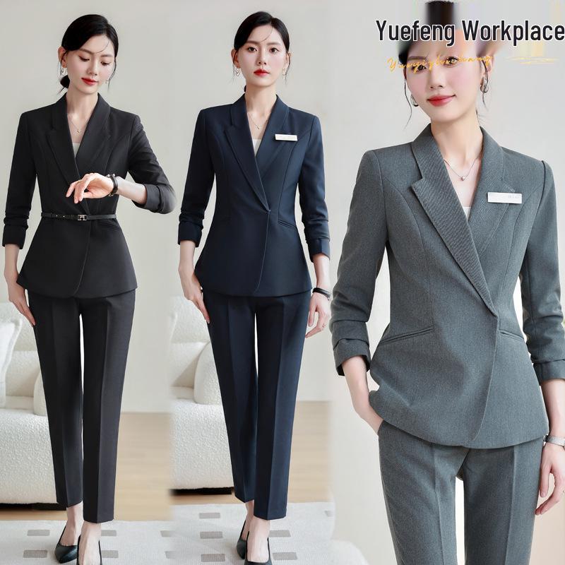Women s Gray Professional Long-Sleeve Suit Set - 2024 Autumn Front Desk and Jewelry Store Uniform S
Women s Gray Professional Long-Sleeve Suit Set - 2024 Autumn Front Desk and Jewelry Store Uniform S