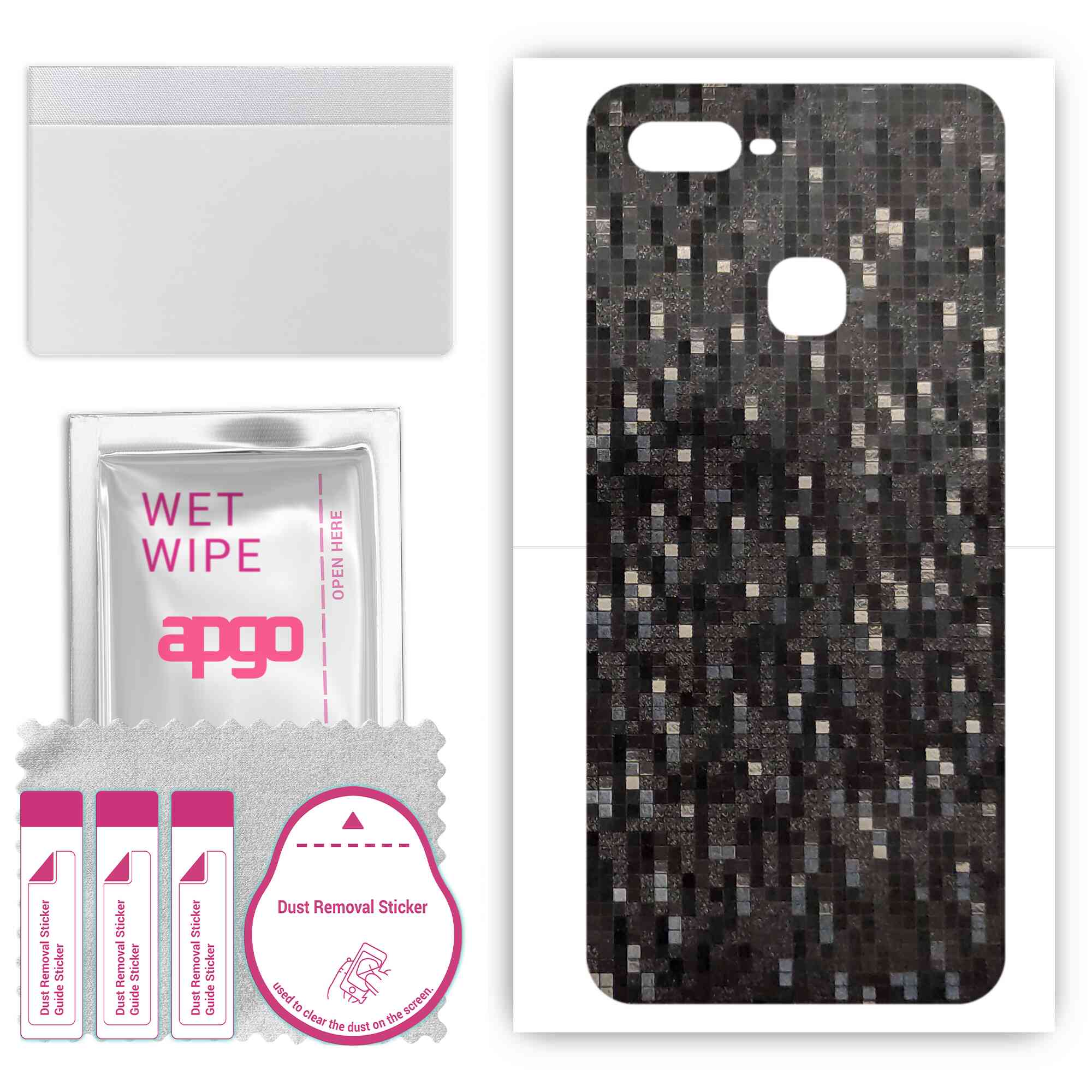Apgo Protective Skin Sticker для задньої панелі, сумісний з Oppo F9 (F9 Pro), Обгортка плівка, фольга, вініл – візерунок чорного пікселя
Apgo Protective Skin Sticker для задньої панелі, сумісний з Oppo F9 (F9 Pro), Обгортка плівка, фольга, вініл – візерунок чорного пікселя