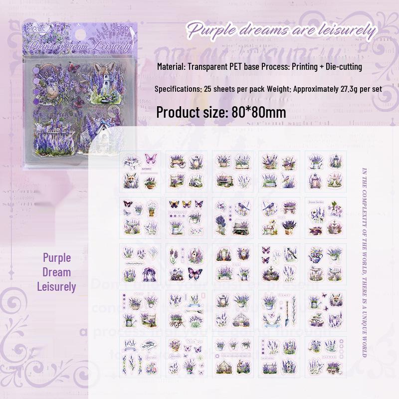 ZABC Retro Fragrant Flower PET Tape Stickers - Plant Theme, 6 Styles, 25 Sheets
ZABC Retro Fragrant Flower PET Tape Stickers - Plant Theme, 6 Styles, 25 Sheets