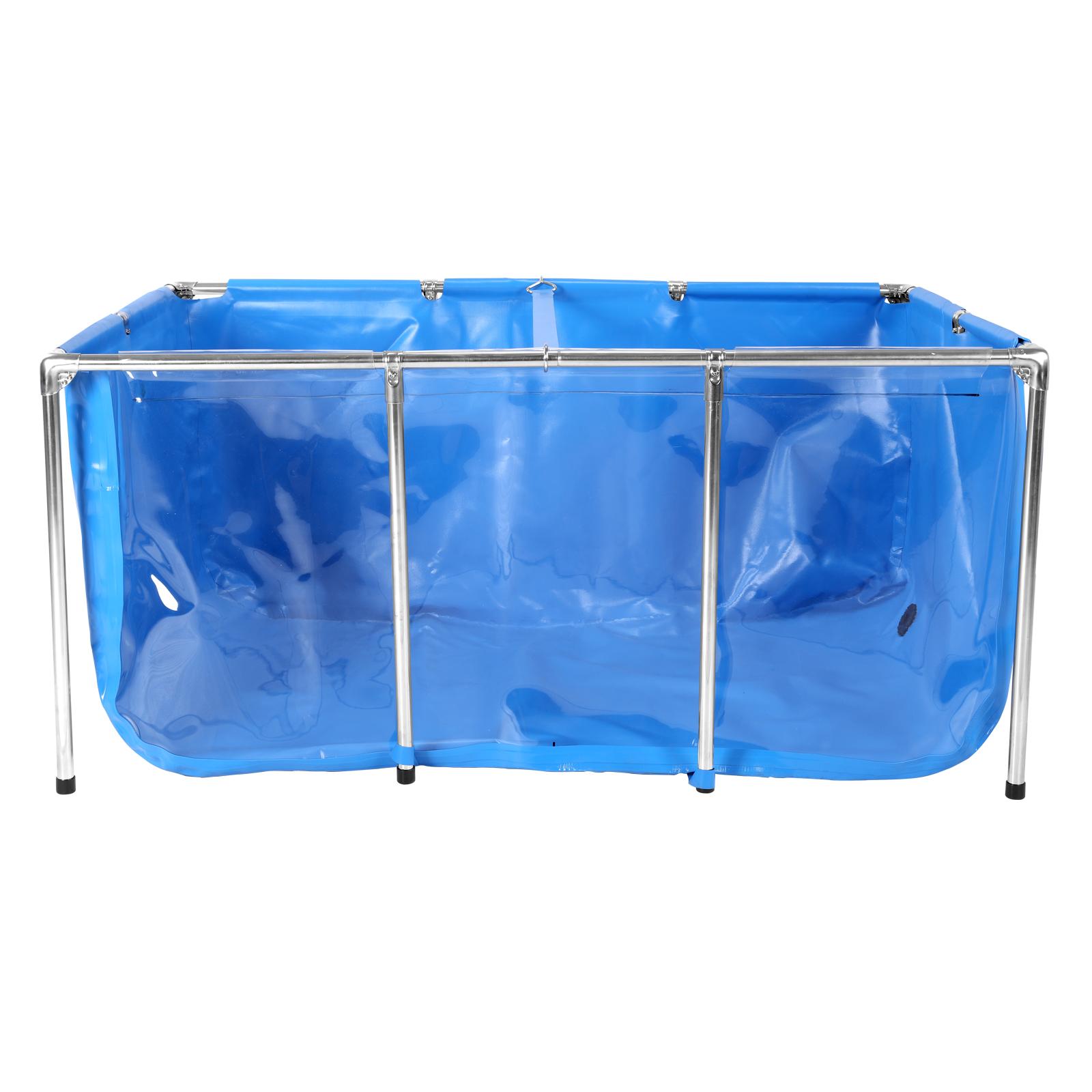 Temporary Fish Tank with Frame & Drain Valve Rectangular Goldfish Tank Clear Viewing Panel for Fish Breeding & Garden Display синий
Temporary Fish Tank with Frame & Drain Valve Rectangular Goldfish Tank Clear Viewing Panel for Fish Breeding & Garden Display синий