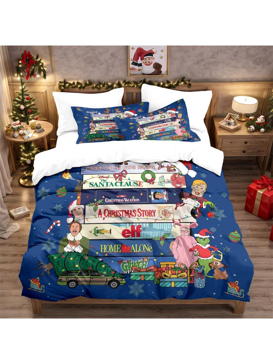 3pc Merry Christmas Digital Cartoon World Printed Chipless Quilt Set Multi Size Bedrooms Dormitory Soft Machine Washable EU Single(135*200cm)3pcs
3pc Merry Christmas Digital Cartoon World Printed Chipless Quilt Set Multi Size Bedrooms Dormitory Soft Machine Washable EU Single(135*200cm)3pcs