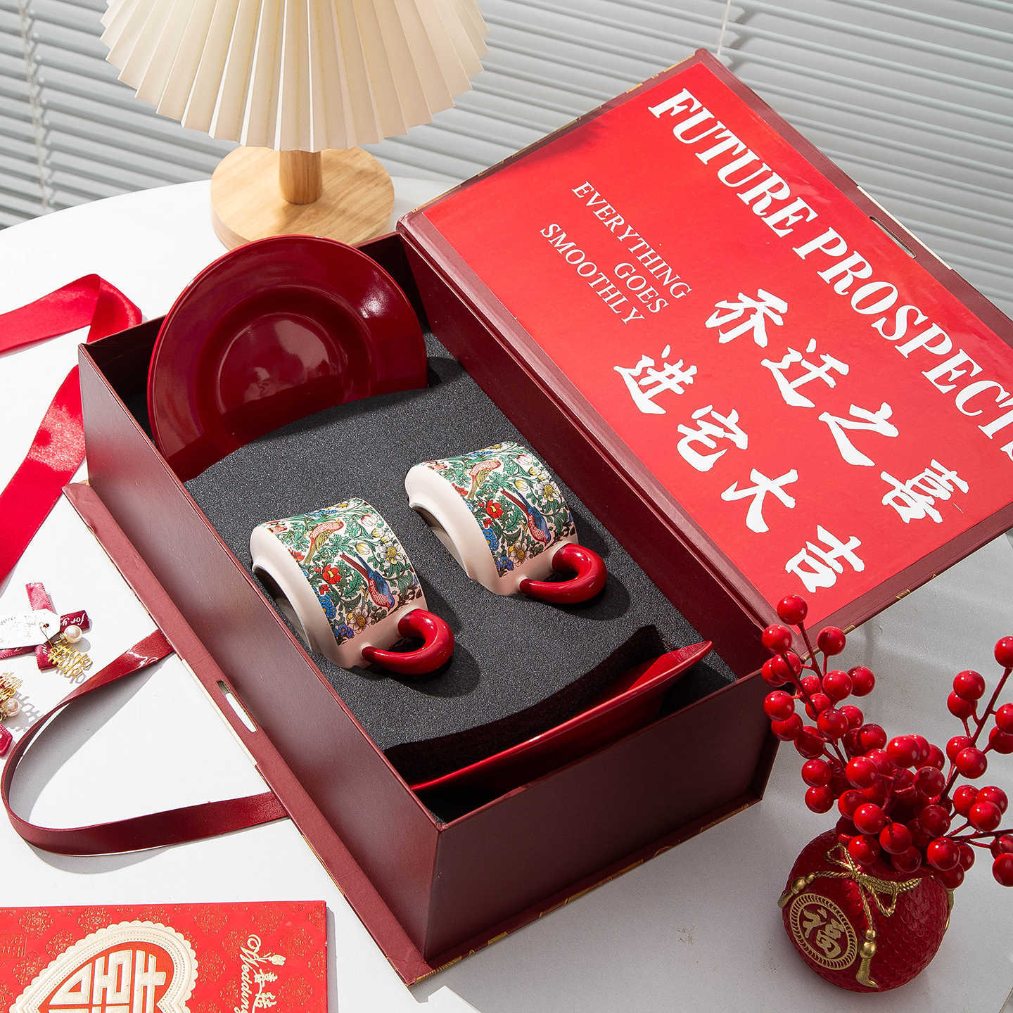 Coffee cup and saucer gift box set, wedding engagement gift for newlyweds and girlfriends, couple matching cup, girl girlfriend souvenir No specifications
Coffee cup and saucer gift box set, wedding engagement gift for newlyweds and girlfriends, couple matching cup, girl girlfriend souvenir No specifications