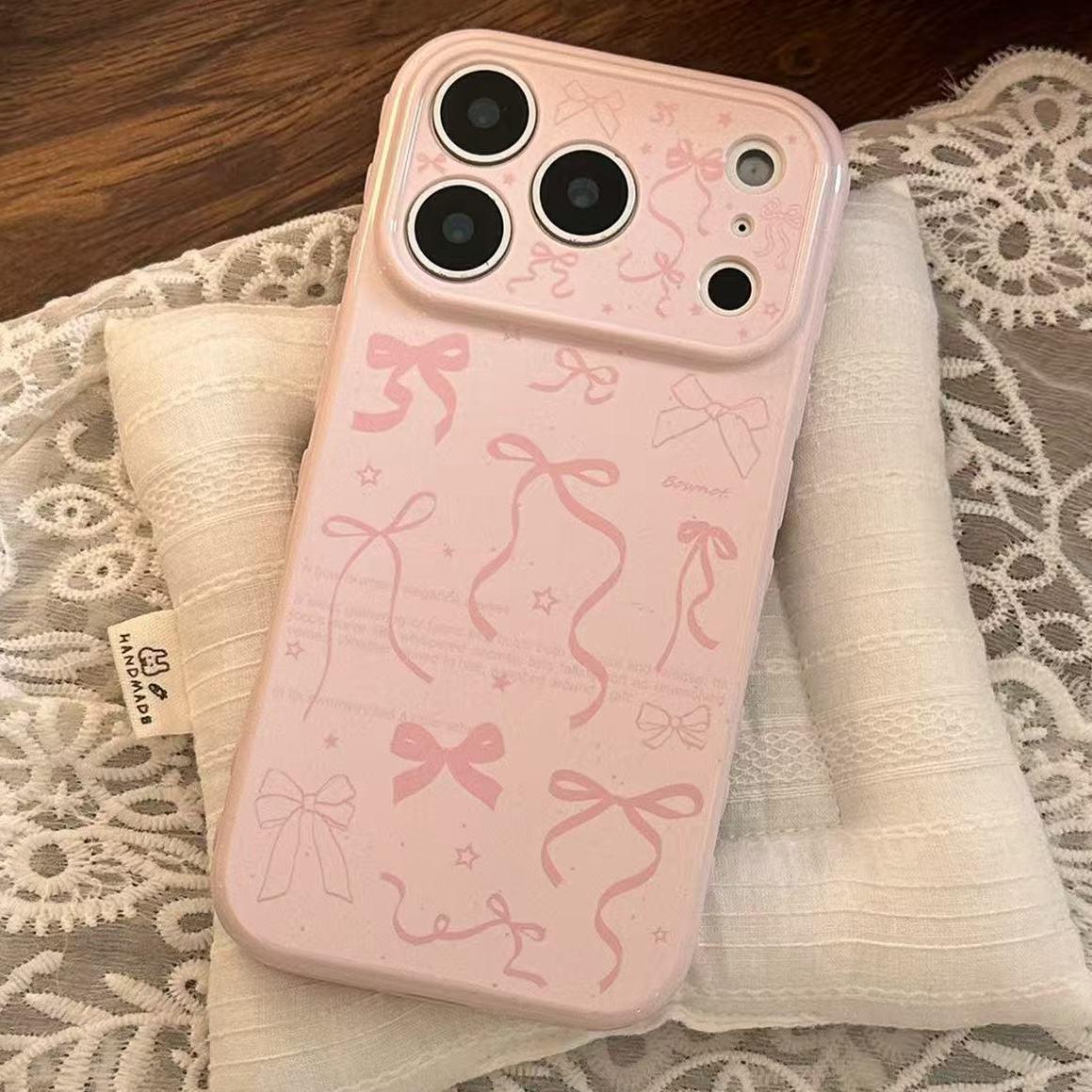 Apple 17 Pro Max Soft Case: Bow & Heart Design for Full-Screen, Fits 15, 16 Pro, 12 Apple 11
Apple 17 Pro Max Soft Case: Bow & Heart Design for Full-Screen, Fits 15, 16 Pro, 12 Apple 11