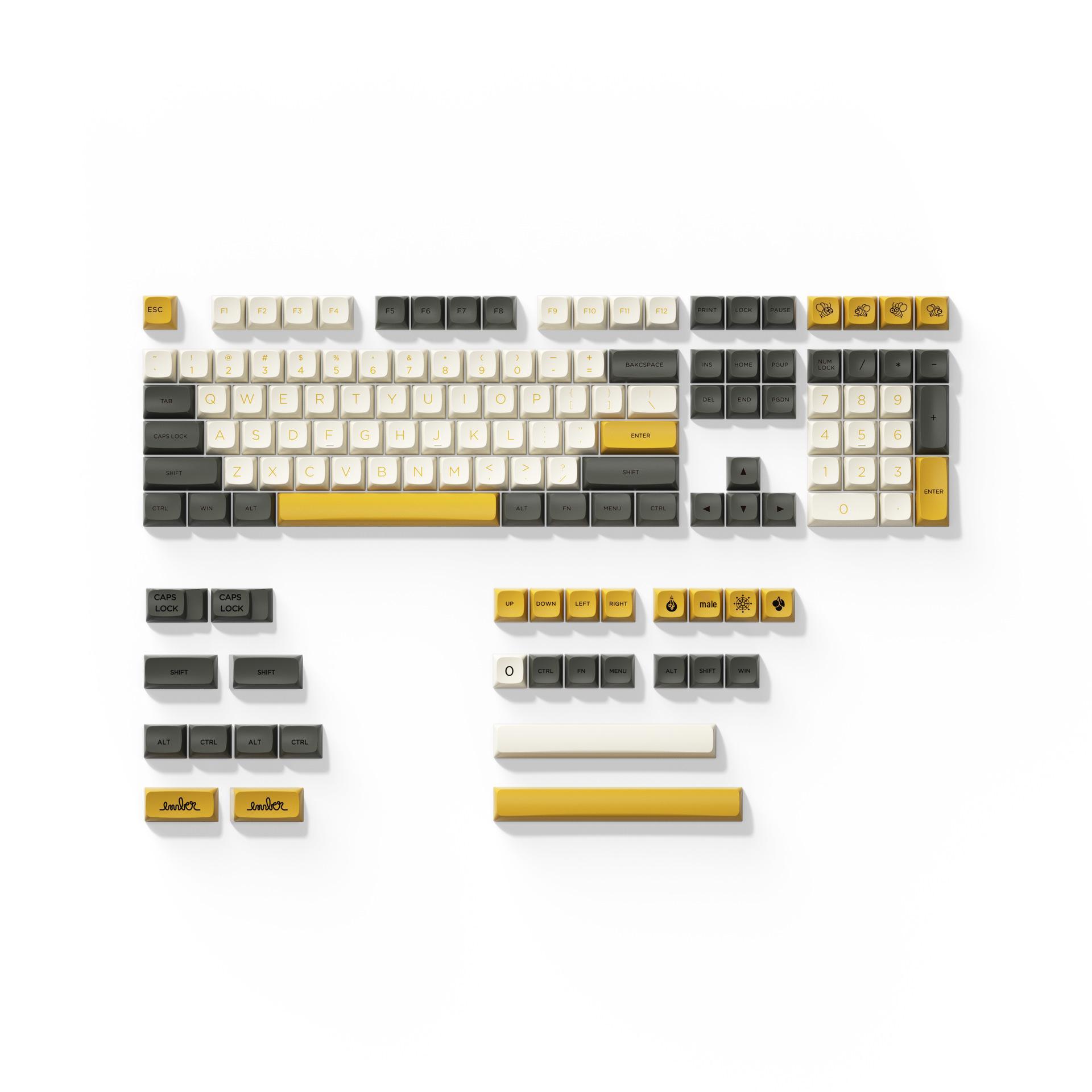 XDA PBT Сублимационные Колпачки для Механических Клавиатур: Совместимо с раскладками 68/75/84/96/98/104 клавиш, синие переключатели.
XDA PBT Сублимационные Колпачки для Механических Клавиатур: Совместимо с раскладками 68/75/84/96/98/104 клавиш, синие переключатели.