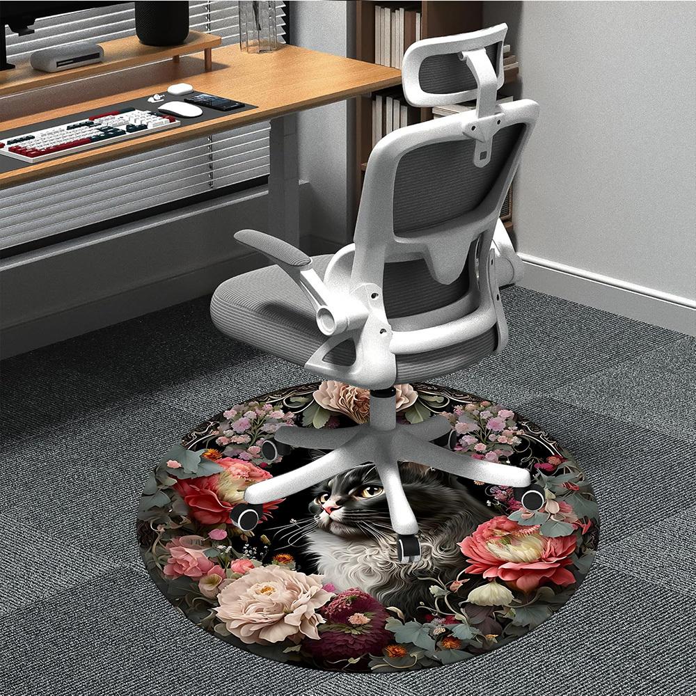 1pc Cat Floral Decorative Chair Carpet for Office Non-Slip, Rug for Office, Room, Good Gift for Family or Friends, yy251226187 80cm by 80cm
1pc Cat Floral Decorative Chair Carpet for Office Non-Slip, Rug for Office, Room, Good Gift for Family or Friends, yy251226187 80cm by 80cm