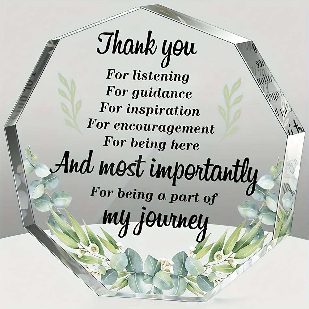 Thank You Gift for Women - Message Plaque with Inspirational Phrases, Farewell/ Retirement/ Nurse/ Teacher/ Colleague Appreciation Award, Desktop Keep 10*10cm
Thank You Gift for Women - Message Plaque with Inspirational Phrases, Farewell/ Retirement/ Nurse/ Teacher/ Colleague Appreciation Award, Desktop Keep 10*10cm